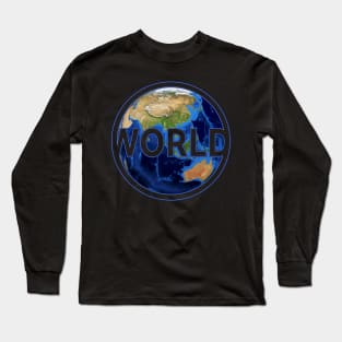 Our world with a view of the Asia gift universe Long Sleeve T-Shirt